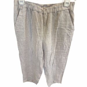 Quince Light Gray Flat-Front Linen-Blend Men's Shorts